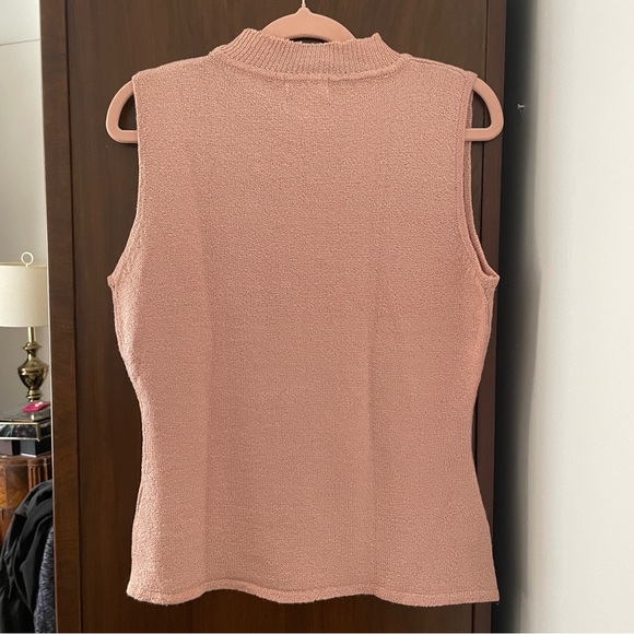 VTG pale pink mock-neck top - Picture 2 of 4